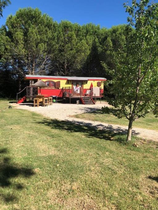 Le Pont Rouge Roulotte Villa Sylvéréal Exteriör bild